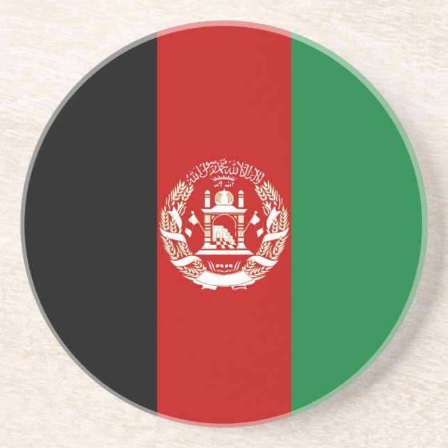 Afghanistan flag coaster (Front)