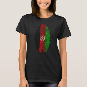 Afghanistan Flag Fingerprint It is in my DNA Gift T-Shirt