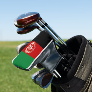 Afghanistan flag golf head cover
