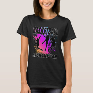 Afghanistan Flag  Love Playing Basketball  1 T-Shirt