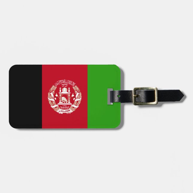 Afghanistan Flag Luggage Tag (Front Horizontal)