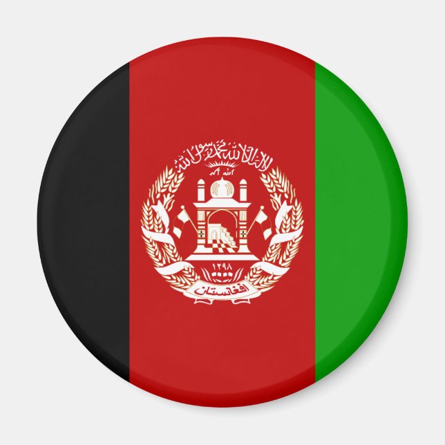afghanistan flag magnet (Front)
