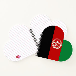 Afghanistan flag notebook