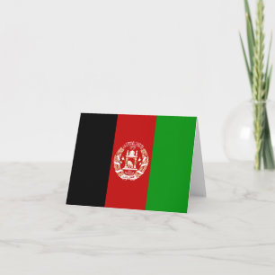 Afghanistan Flag Notecard