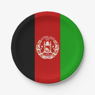 Afghanistan Flag Paper Plate