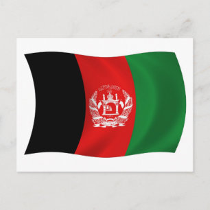 Afghanistan Flag Postcard