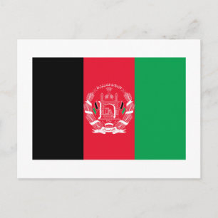 Afghanistan Flag Postcard