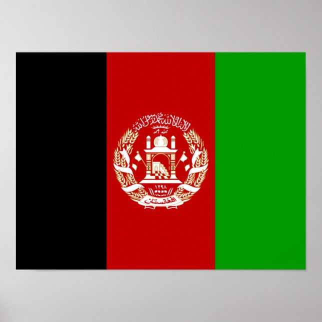 Afghanistan Flag Poster (Front)