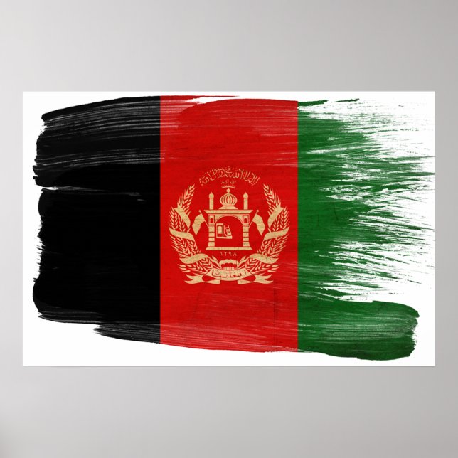Afghanistan Flag Posters (Front)
