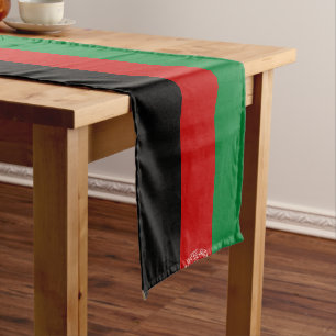 Afghanistan flag short table runner
