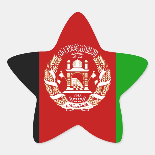Afghanistan Flag Sticker (Front)