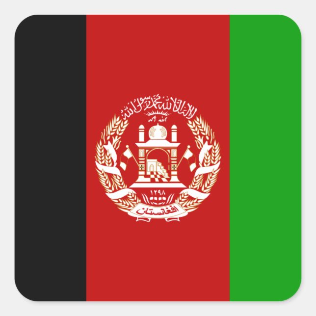 Afghanistan Flag Sticker (Front)