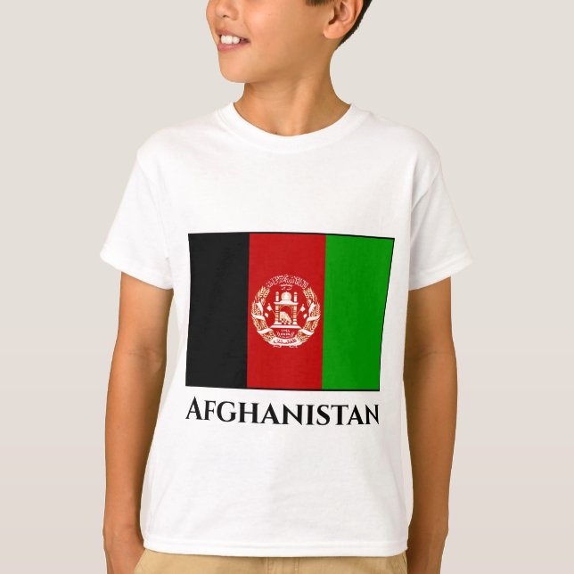 Afghanistan Flag T-Shirt (Front)