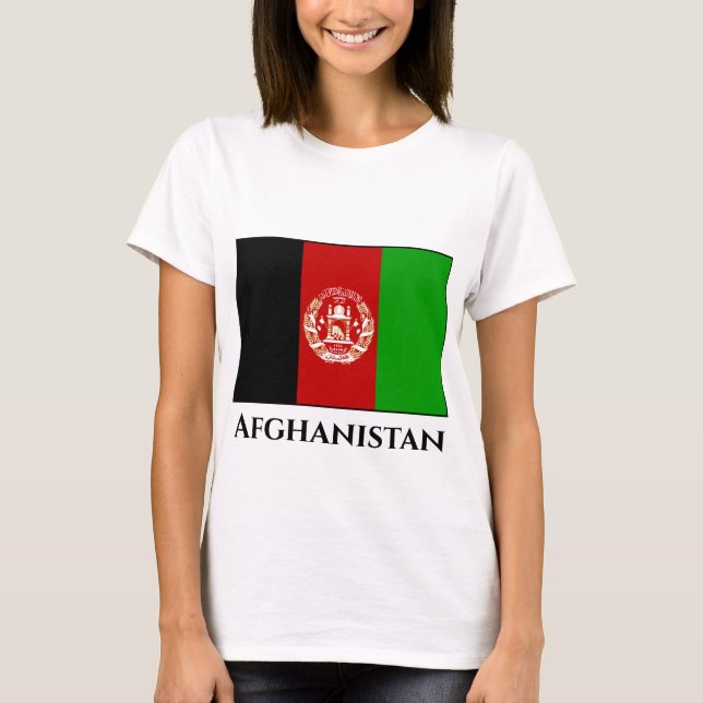 Afghanistan Flag T-Shirt (Front)