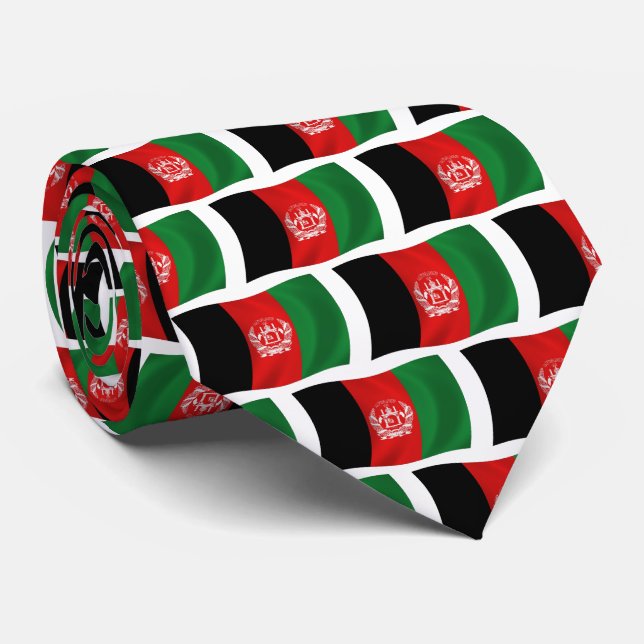 Afghanistan Flag Tie (Rolled)