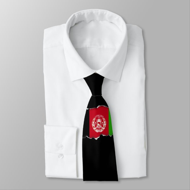 Afghanistan Flag Tie (Tied)