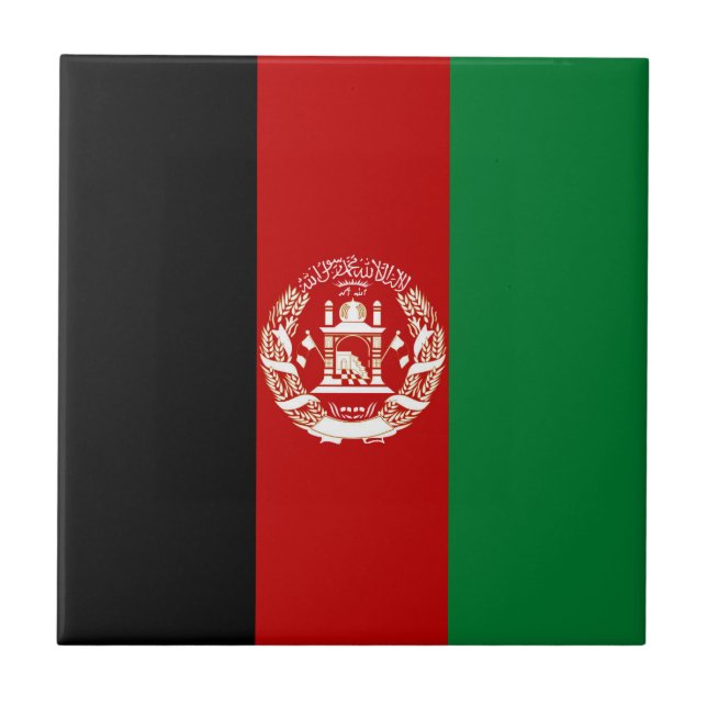 Afghanistan flag tile (Front)