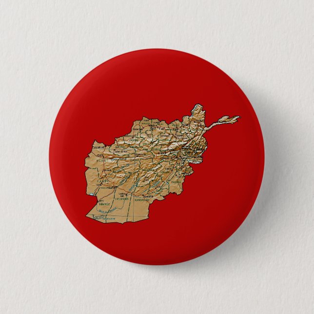 Afghanistan Map Button (Front)