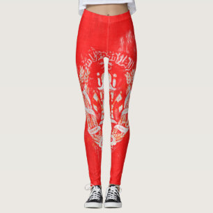 Afghanistan Oil Painting Drawing Leggings