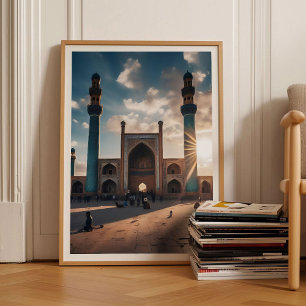 Afghanistan Print Mosque Wall Art Herat Poster Kab