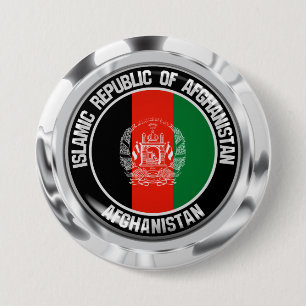 Afghanistan Round Emblem 7.5 Cm Round Badge