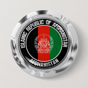 Afghanistan Round Emblem 7.5 Cm Round Badge