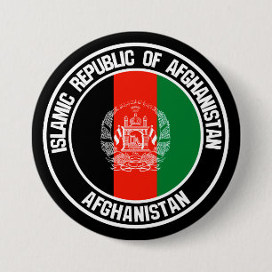 Afghanistan Round Emblem 7.5 Cm Round Badge