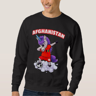Afghanistan Soccer Dabbing Afghan Flag Football Sweatshirt