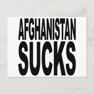 Afghanistan Sucks Postcard