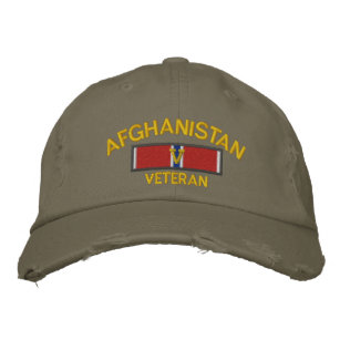 Afghanistan Veteran Bronze Star with V Embroidered Hat