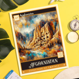 Afghanistan | Vintage Painting Postcard