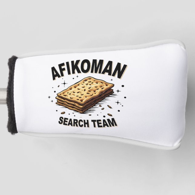 Afikoman search team Hanukkah Jewish Food Lovers Golf Head Cover (Front)