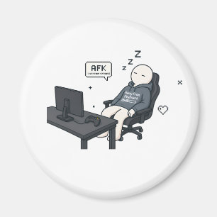 AFK Away From Keyboard Funny Gamer Meme Magnet