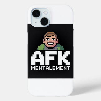 AFK Mentally Chibi Gamer Pixel Art iPhone 15 Case