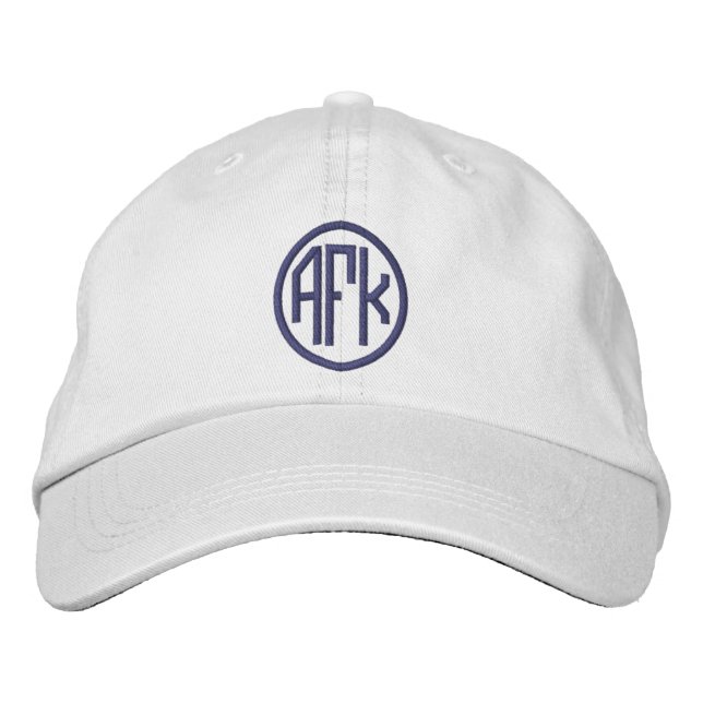 AFK Personalizable Monogram Embroidered Hat (Front)