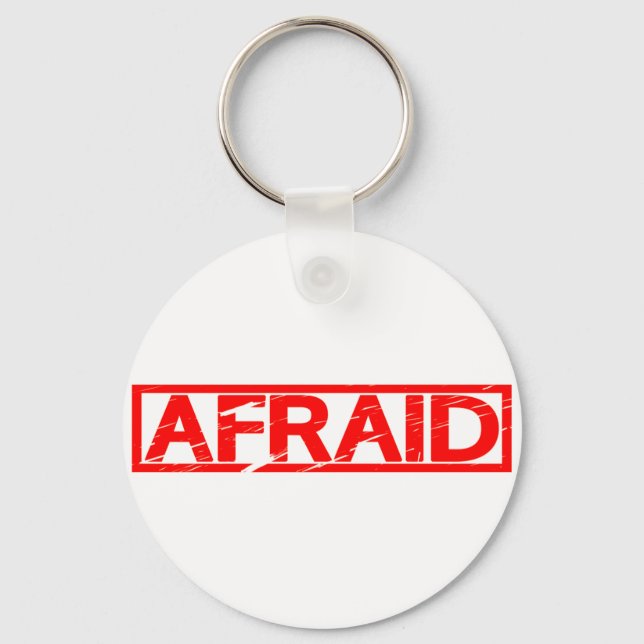 Afraid Stamp Key Ring (Front)