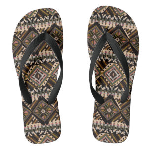 Afrcian Mud Cloth Pattern Jandals