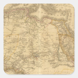 Africa 14 square sticker
