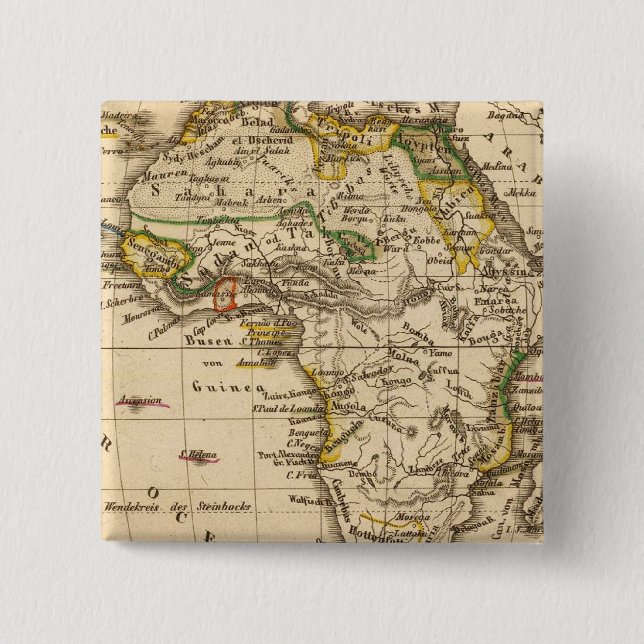 Africa 16 15 cm square badge (Front)