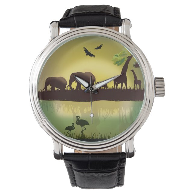 Africa 1 Watch & Numeral Options (Front)