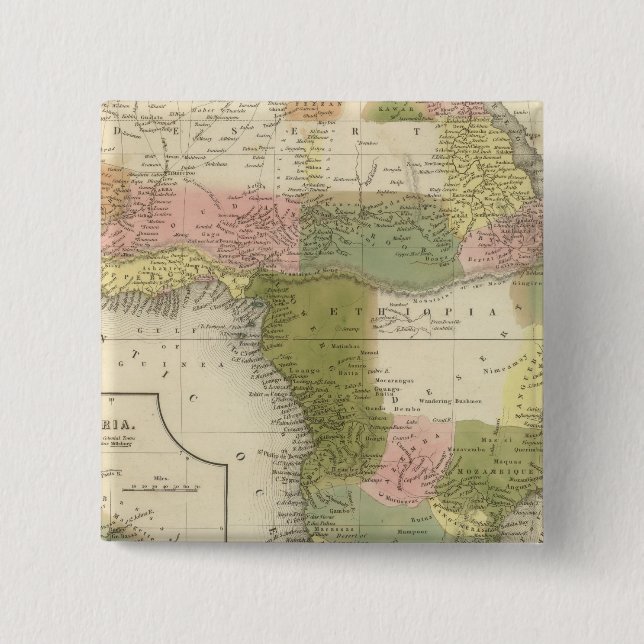Africa 25 15 cm square badge (Front)