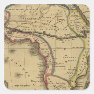 Africa 30 square sticker