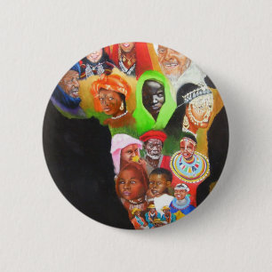 Africa 6 Cm Round Badge