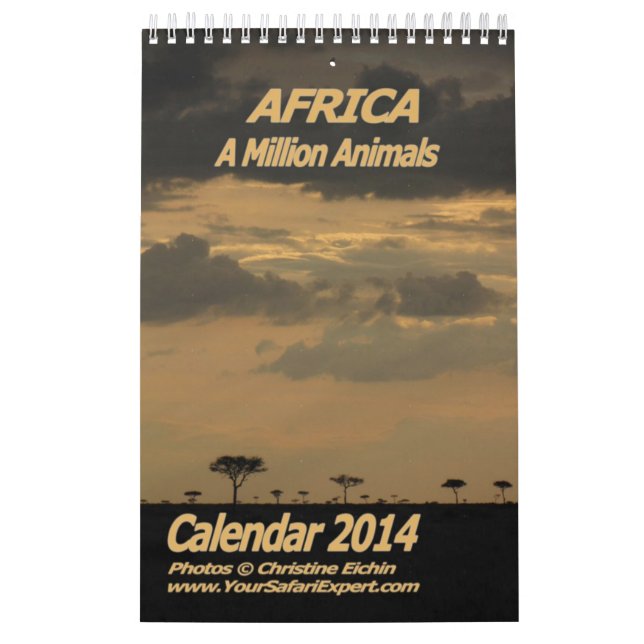 AFRICA - A Million Animals Calendar 2014 Single Pg (Cover)