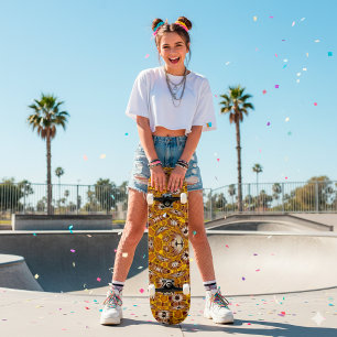 Africa Abstract Art Pattern Skateboard