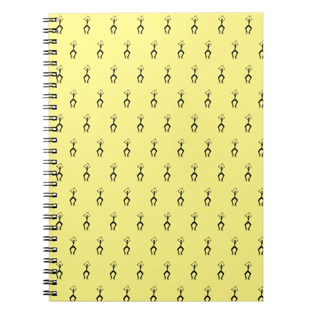Africa, African Art, Silhouette Dancers Notebook (Front)