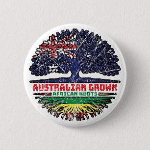 Africa African Australian Australia Tree Roots 6 Cm Round Badge