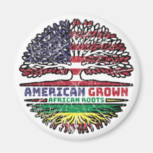 Africa African US American USA United States Tree Magnet