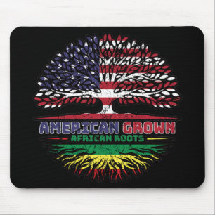 Africa African US American USA United States Tree Mouse Pad
