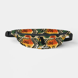 Africa Amhara Ethiopia Geometric Ethnic Pattern 2 Bum Bags